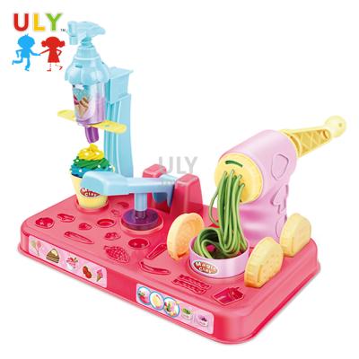 China 2020Ice Cream Machine Kitchen Toy Noodle Machine Play Dough Tool Kit Diy Handmade Color Non-Toxic And Harmless Clay Plasticine for sale