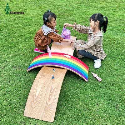 China Sense Training Christmas Top Selling Gift For Kids, Sense Training Plywood Wii Fit, Kids Balance Wood Board for sale