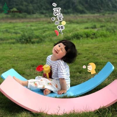 China Sense Training Top Selling Christmas Gift For Kids, Children Wooden Balance Board For Birthday Gift, Outdoor Training Kindergarten Balance Board for sale