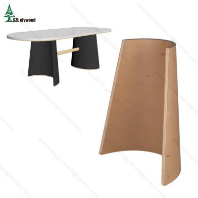 China Modern Dining Table Wooden Leg Eucalyptus Plywood Leg Frame, Simple Desk Wooden Leg Plywood Frame, Modern Desk Leg Plywood Frame for sale