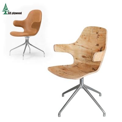 China New Design Modern Stuff Back Plywood Swivel Chair Office Chair Back Seat Rotation Plywood for sale