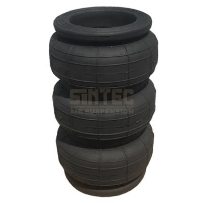 China 3S2200R Diameter 100MM Car Firestone Airbag Suspension Spring Triple Complicated Rubber Bellow Alone Without Plate Passenger Car/Pickup Truck for sale