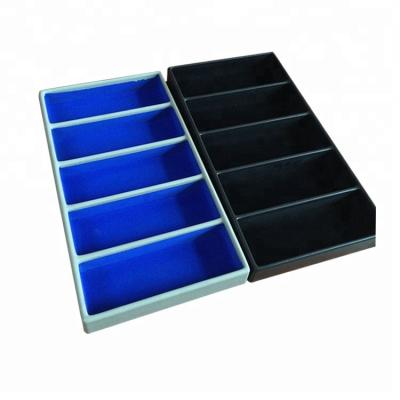 China Plastic PMMA Jewelry Flocking Tray for sale