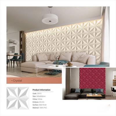 China CLASSIC Plastic Decorative Wall Panel , New Environmentally Friendly 3D Integrated Wall Panel for sale