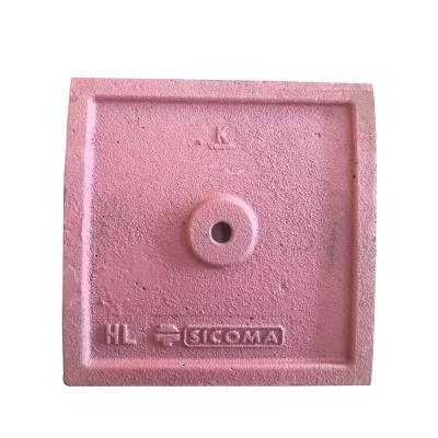 China Factory Square Wear Bottom Plate For Sicoma Concrete Mixer Spare Parts for sale