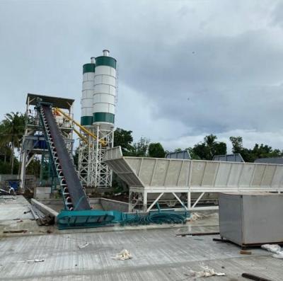 China Construction worksÂ   High Efficiency 90m3h Concrete Batching Mixing Plant for sale