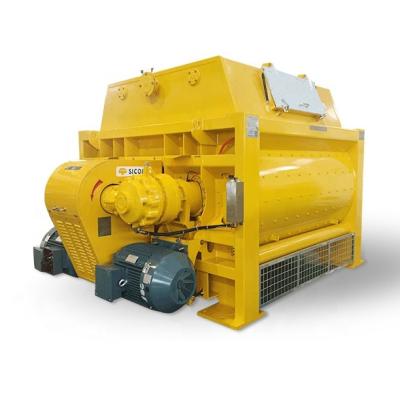 China Construction worksÂ   Best Selling 1500L Forced SICOMA Twin Shaft Concrete Mixer for sale