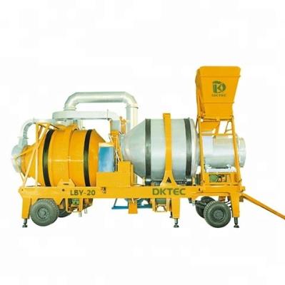 China Construction Material Mobile Stores 20tph Asphalt Bitumen Asphalt Mixer for sale