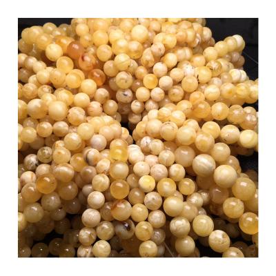 China Wholesale Polishing Amber Beads White Amber Bracelet 10-12mm Diameter Natural Baltic Amber From Factory Outlet for sale