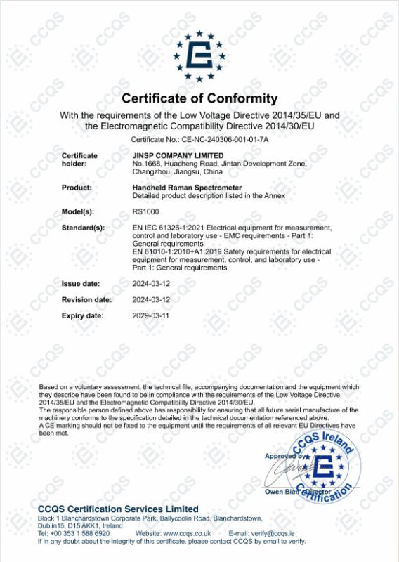 CE - JINSP Company Ltd.