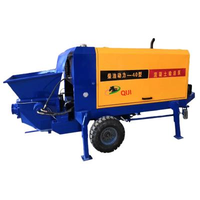 China Factory building industry diesel engine secondary structure hot sale column concrete conveying pump for sale