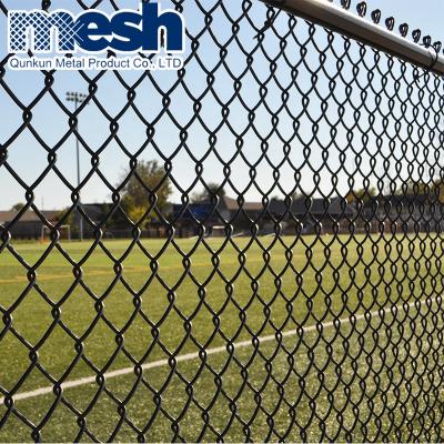 China Easily Assembled High Quality Galvanized 2m Height Chain Link Fence Dimensions for sale