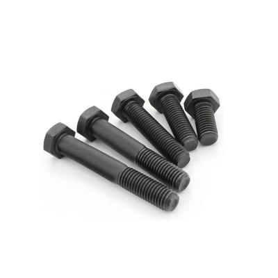 China DIN 933 DIN 931 Steel Hex Head Screws Threaded Up Head Head Bolt Hex Wholesale Black Carbon Steel for sale