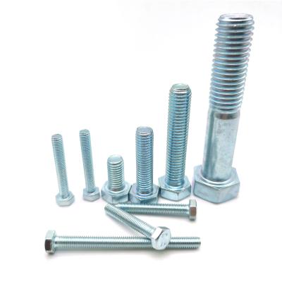 China Hexagon Bolt Steel High Strength Fasteners Hex Bolt Carbon Steel Hex Bolt m6 m8 m10 Galvanized Screws and Nuts for sale