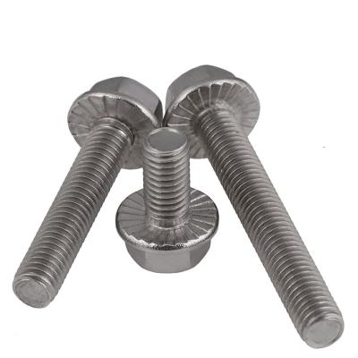 China Stainless Steel GB 5789 Increase Hexagon Head Flange Bolt All Size Hexagon Flange Bolts DIN 6921 Carbon Steel TOP Fasteners for sale