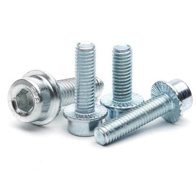 China Metric HEX Zinc Hex Socket Hex Head Flange Screws Stainless Steel Cap Bolts Screws Factory Supplier ODM Special Fasteners for sale