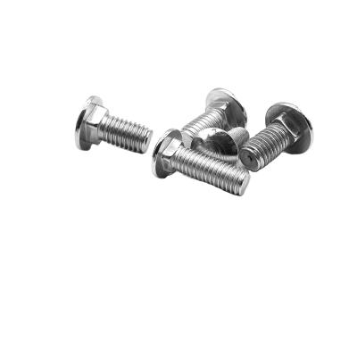 China DIN603 ISO8677 Stainless Steel Carriage Bolt Round Head Square Neck Bolts Fasteners 201 Stainless Steel 304 316 Carriage Bolt for sale