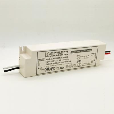 China LED panel light phase dimming led driver ip65 40W 40vdc 1a 60hz 850mA constant current led drivers 20w for sale