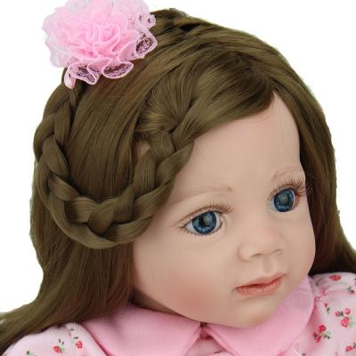 China DIY TOY 24 Inch Baby Dolls Toddler Realistic Reborn Girl Doll Soft Silicone Fridolin Dolls Princess Toys for sale