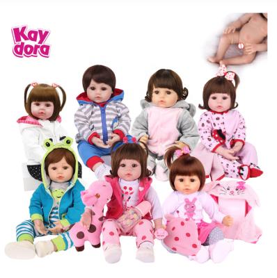 China Cartoon Toy Reborn Doll KAYDORA Baby Reborn Fashion Resting Hot Sale Silicone Plastic Realistic Handmade 18inch Reborn Baby Doll - Doll for sale