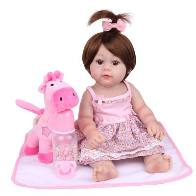 China Hand Painted Reborn Dolls KAYDORADOLL 18 Inch Beautiful Full Body Silicone Newborn Baby Girl Doll Real Vinyl Touch Realistic Reborn Soft Doll for sale