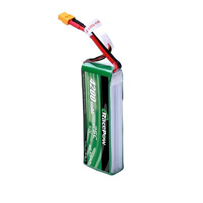 China 2021 Lipo RC Airplane Battery China Factory Wholesale Price 11.1V 3S 4200mAh 25C RC Car Battery Packs For Drone Airplane Car Boat Model for sale