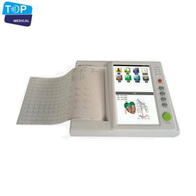 China High Quality Portable ECG Machine 12 Channel 12 Lead ECG Metal Cheap Price for sale