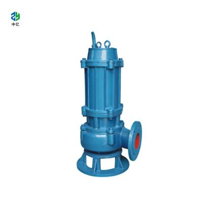 China WQ Submersible Sewage Pump 10m3/H -1300m3/H Cast Iron Dirty Water Pump for sale