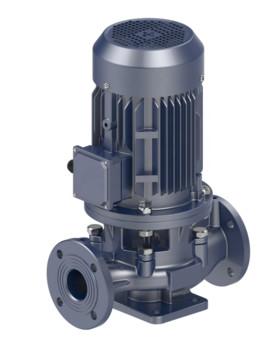 Chine ISG pompe centrifugeuse à propulsion verticale en ligne pour l'eau, débit 1,5 à 1600 m3/h, tête 5 à 125 m, puissance 0,75 à 4 kW, Sp à vendre