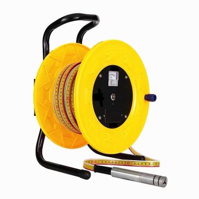 China Water Level Measurement 30m 50m Ruler Steel Cable Tape 100m With Probe For Water Level Meters for sale