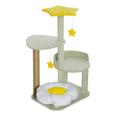 China High Level Courier Cat Toy Interactive Pet Toy of Cat Tree With Bed Scratching Modern Style Viable Large for sale