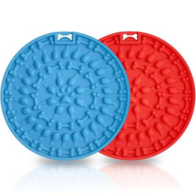 China Viable Dogs Boredom Worry Reducer Nose Mat Puzzle Toys Food Mat With Suction Cups OEM Pet Slow Feeding Feeding Mat Dog Lick Pad for sale