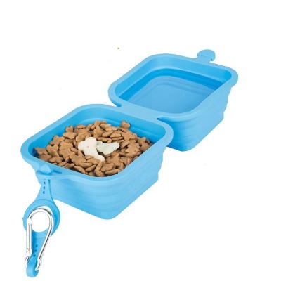 China Pet Viable Slow Food Double Collapsible Dog Food Bowl Anti-Clog Portable Dog Bowl Licking Dish Slow Food Bowl for sale