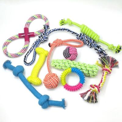 China Bulk Cute Hard Aggressive Luxury Funny Eco-Friendly Custom Goods Rope Dog Pet Stocked Indestructible Toys for sale