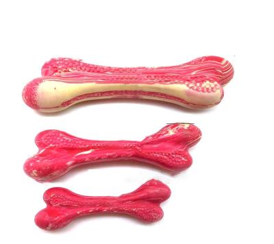 China New Arrival Stocked Dog Toys Ultra Durable Rubber Dog Bone Chew Dog Toy for sale