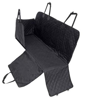 China Travel Waterproof Anti Slip Car Dog Hammock Pet Car Back Seat Cover with Mesh Window Side Flap for sale