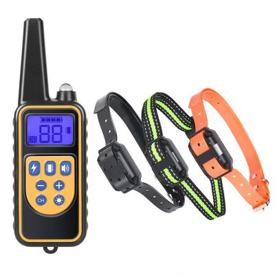 China Futong Rechargeable Collar and Transmitter Viable Waterproof for Remote Collar Receiver Dog Training Collar for sale