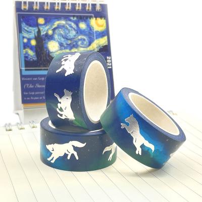 China Waterproof Custom Color Printed Diy Handmade Decorative Full Color Indian Washi Masking Tape for sale