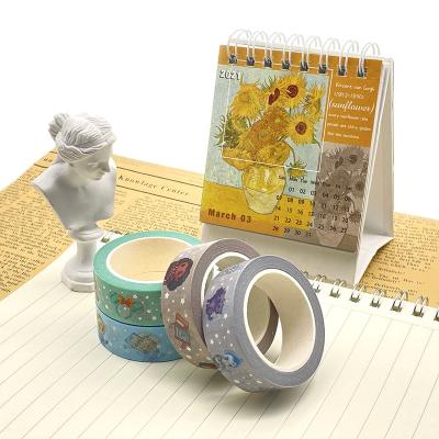 China Wholesale Waterproof Custom Printed Colorful Adhesive Paper Stickers Foil Masking Tape for sale