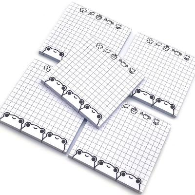 China Small Fresh Style Waterproof Custom Cartoon Printed Memo Pad Weekly Planner Marked Notepads for sale