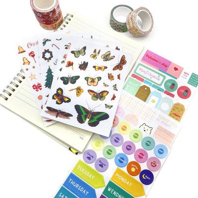 China Waterproof Cute Style Scrapbooking Plan For Various Kiss Customized Cut Stickers With Decorative Craft for sale