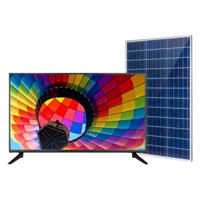 China DC 12v solar tv cheap home tv solar tv set 17 19 22 24inch portable solar powered tv for sale