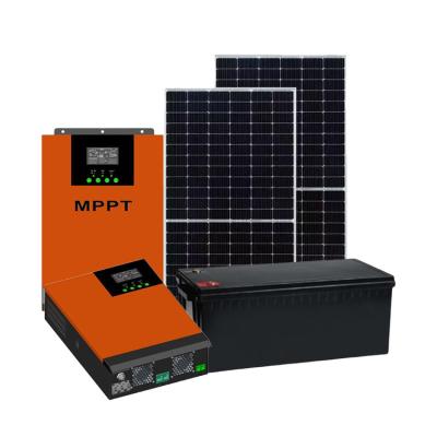 China Home Appliances Jua Energy 5kw Home and Commercial Solar Power System with Lithium Battery and Ups AGS Works Transfer Time 0-4ms for sale