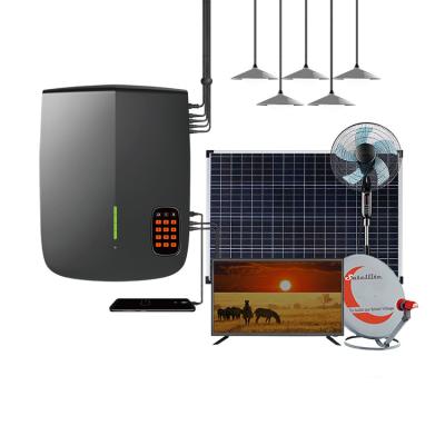 China Small Indoor Power System Mini Solar Kit With Led Solar Lighting Home Solar Lamp For Charging Mobile for sale