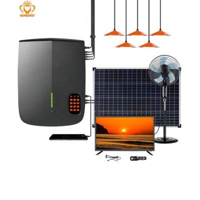 China Home Light Kit Solar Energy Storage System Lithium Battery Solar Kit Energy System Solar Products for sale