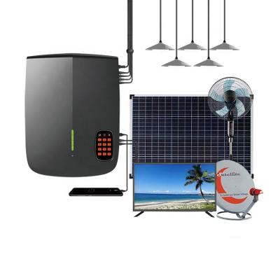 China Mini Portable Solar Generator Lighting Kit 5 LED Solar Lamps Home System Solar Home Electric System for sale