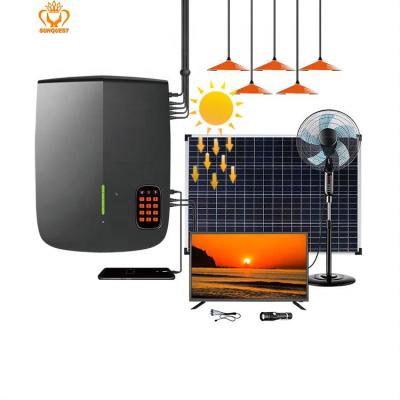 China Home Portable Solar Power Home Solar Power System for Home Lighting and Telephone Charging for sale