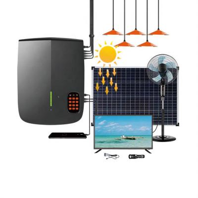 China Small home solar lighting system for home solar led lamp with FM radio solar home lights system for sale