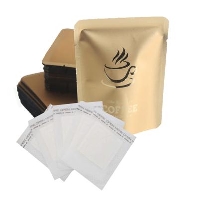 China Moisture Proof Accept Custom Order Small Aluminum Foil Coffee Pouch Three Drip Side Sealed Coffee Bag With Factory Price for sale