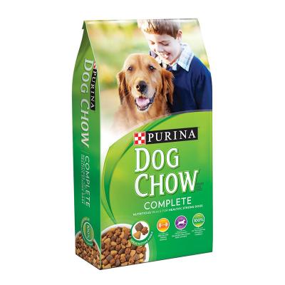 China Smell Proof 5KG 10KG 15KG 20KG 25KG Plastic Rack Up Flat Bottom Dog Food Packet Bag for sale